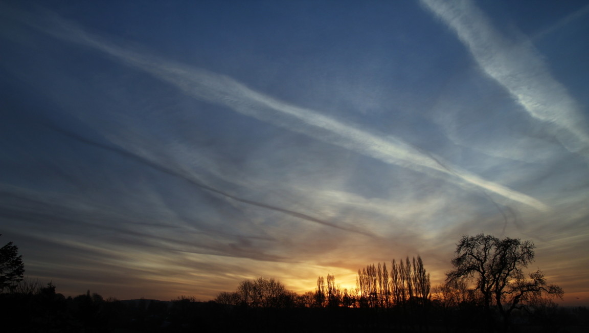 Sunrise and Contrails, Guiseley
